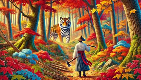  The Woodcutter and the Tiger -  A Tale Of Courage and Unexpected Kindness From 13th Century Korea!